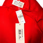 MAISON MARGIELA- NWT Red Organza Midi Dress, Size 6