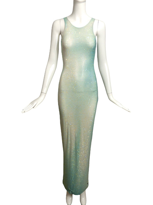 SELF PORTRAIT- Ombre Crystal Bodycon Gown, Size 0