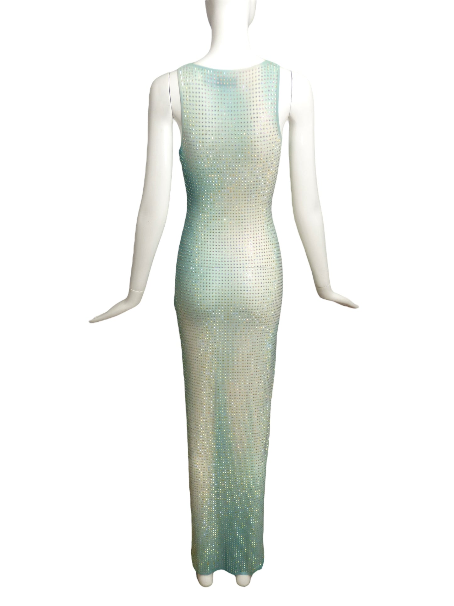 SELF PORTRAIT- Ombre Crystal Bodycon Gown, Size 0