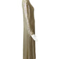 MOLLIE PARNIS- 1970s Silver Sequin Gown, Size 8