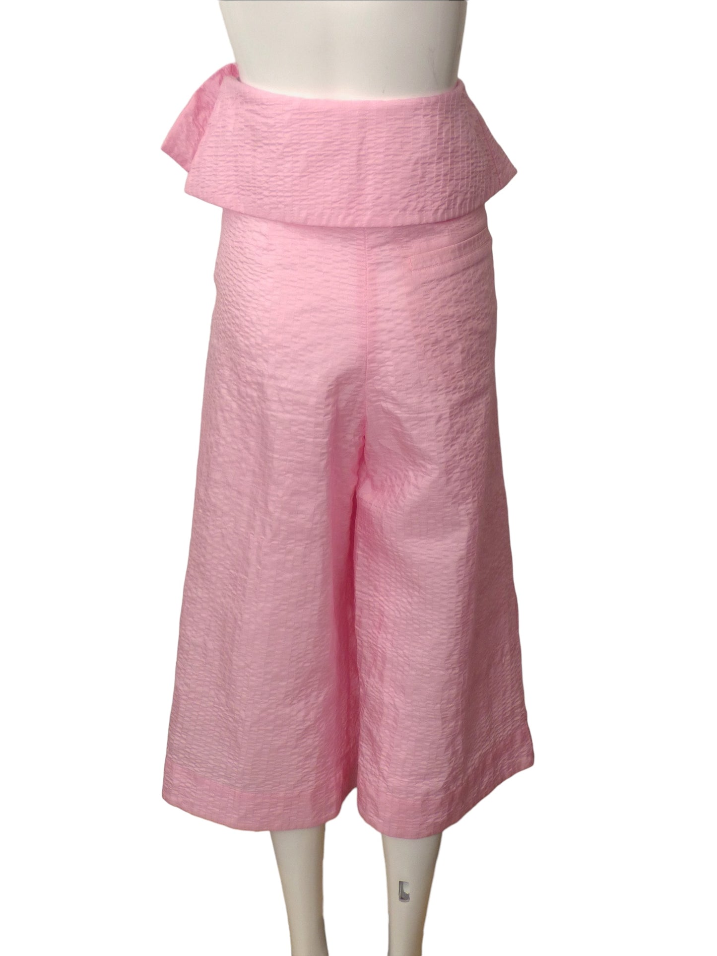 CHRISTIAN WIJNANTS- Pink Silk Bag Pants, Size 8