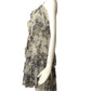 JOHN GALLIANO- Chiffon Ruffled Lace Print Dress, Size 8