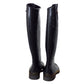 LOUIS VUITTON- Black Monogram Rubber Rain Boots, Size 37