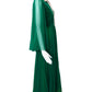 TEAL TRAINA- 1960s Green Velvet & Chiffon Dress, Size 6