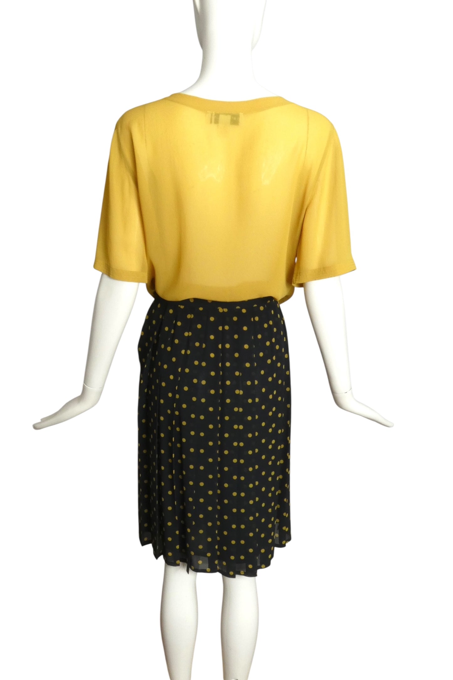 PIERRE CARDIN PARIS- 1980s Chiffon Skirt Set, Size 10