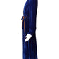 1940s Royal Blue Velvet Dressing Gown, Size 6