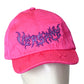 VERSACE-  2023 Pink Crinkle Satin Cap