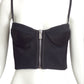 VERSACE- NWT 2023 Black Crepe Bustier, Size 10