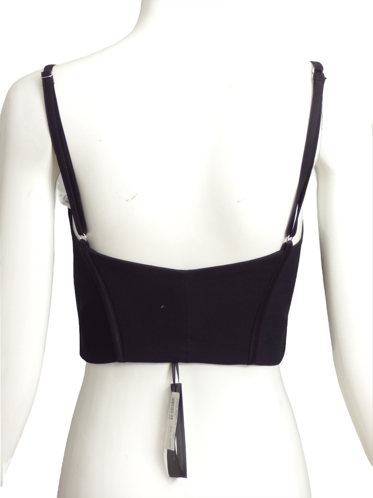 VERSACE- NWT 2023 Black Crepe Bustier, Size 10