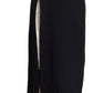 THIERRY MUGLER- NWT Black Crepe & Rhinestone Halter Dress, Size 10