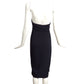 THIERRY MUGLER- NWT Black Crepe & Rhinestone Halter Dress, Size 10