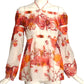 ROBERTO CAVALLI- Printed Batiste Blouse, Size 6
