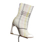 CHRISTIAN DIOR- 2015 White Woven Booties, Size 36