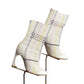 CHRISTIAN DIOR- 2015 White Woven Booties, Size 36