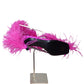 SERGIO ROSSI- Pink Strappy Feather Sandals, Size 40