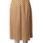 YVES SAINT LAURENT- 1980s Crepe Polka Dot Skirt, Size 2