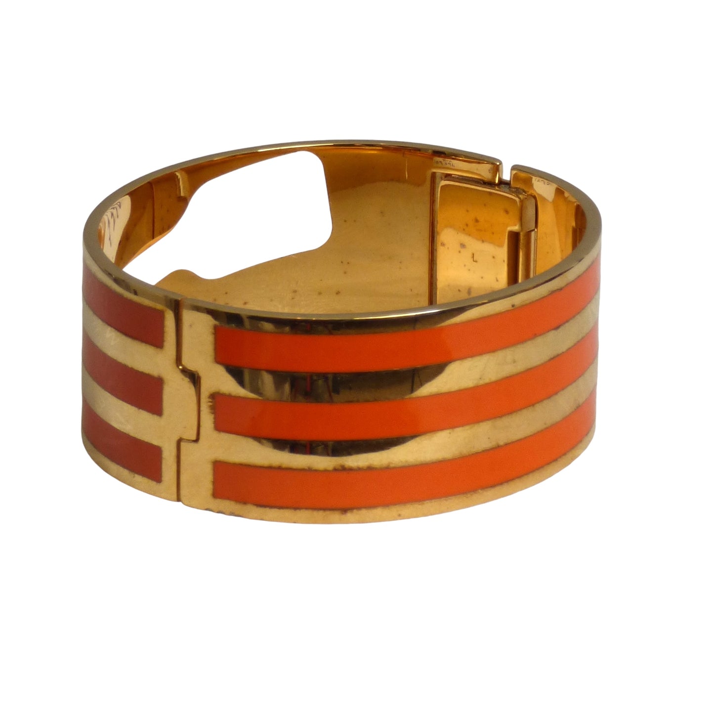 GUCCI X ADIDAS- 2022 Gold & Orange Enamel Cuff