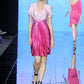 THIERRY MUGLER- 2010 NWT Pink Accordion Pleat Dress, Size 10