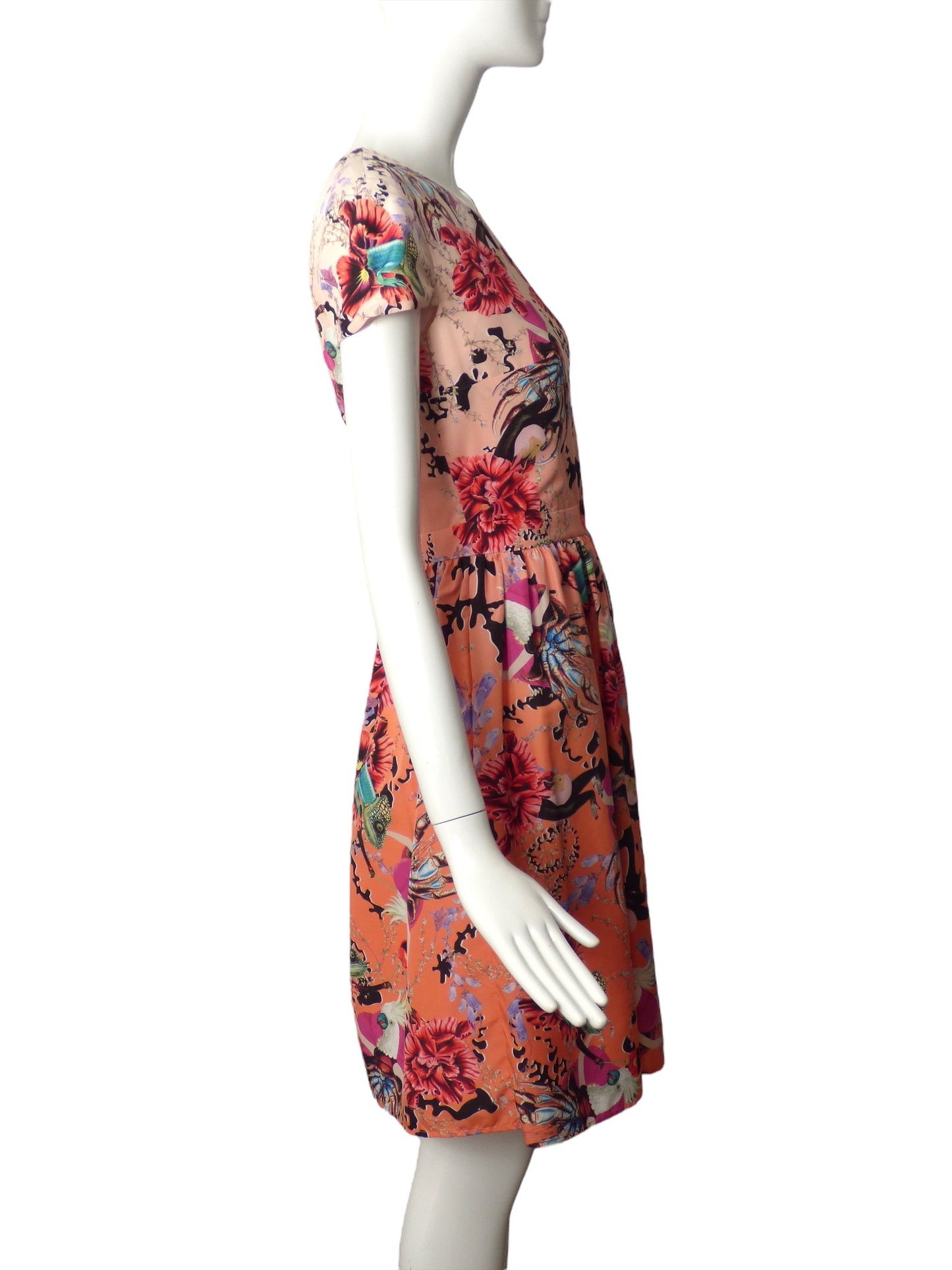 MARY KATRANTZOU- NWT Tropical Print Dress, Size 4