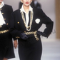 CHANEL- 1986 Navy Wool Skirt Suit, Size 10