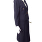 CHANEL- 1986 Navy Wool Skirt Suit, Size 10