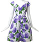 SCAASI- 1988 Floral Taffeta Dress, Size 8