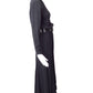 GALANOS- 1980s Black Silk Evening Gown, Size 10