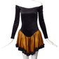 BETSEY JOHNSON PUNK- 1980s Velvet & Satin Mini Dress, Size 6