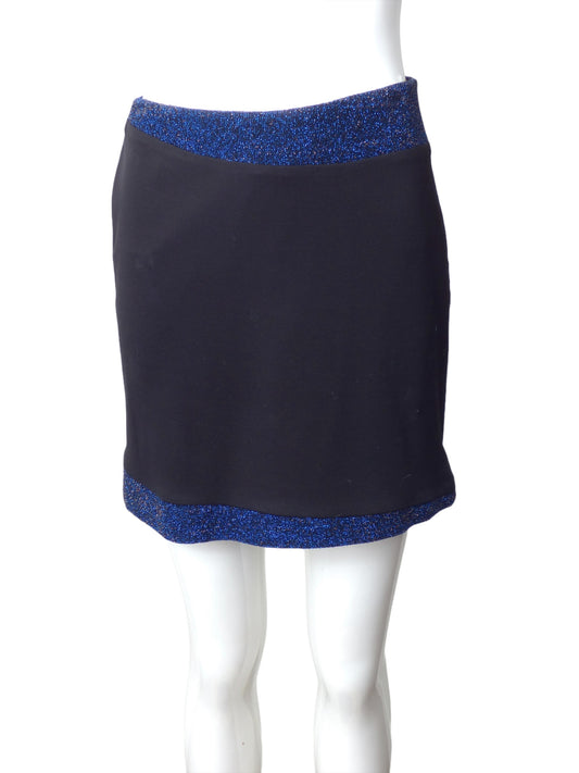 VERSACE JEANS COUTURE- 1990s Lurex Knit Mini Skirt, Size 6