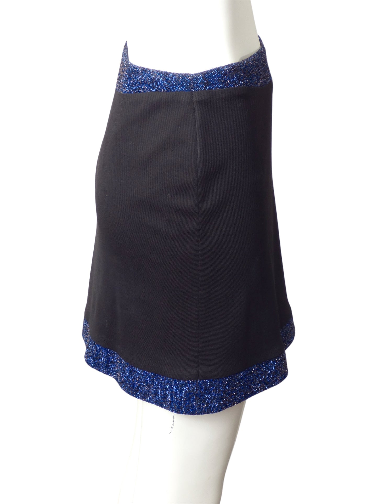 VERSACE JEANS COUTURE- 1990s Lurex Knit Mini Skirt, Size 6