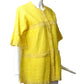 1960s Yellow Cotton Beach Jacket, Size 8