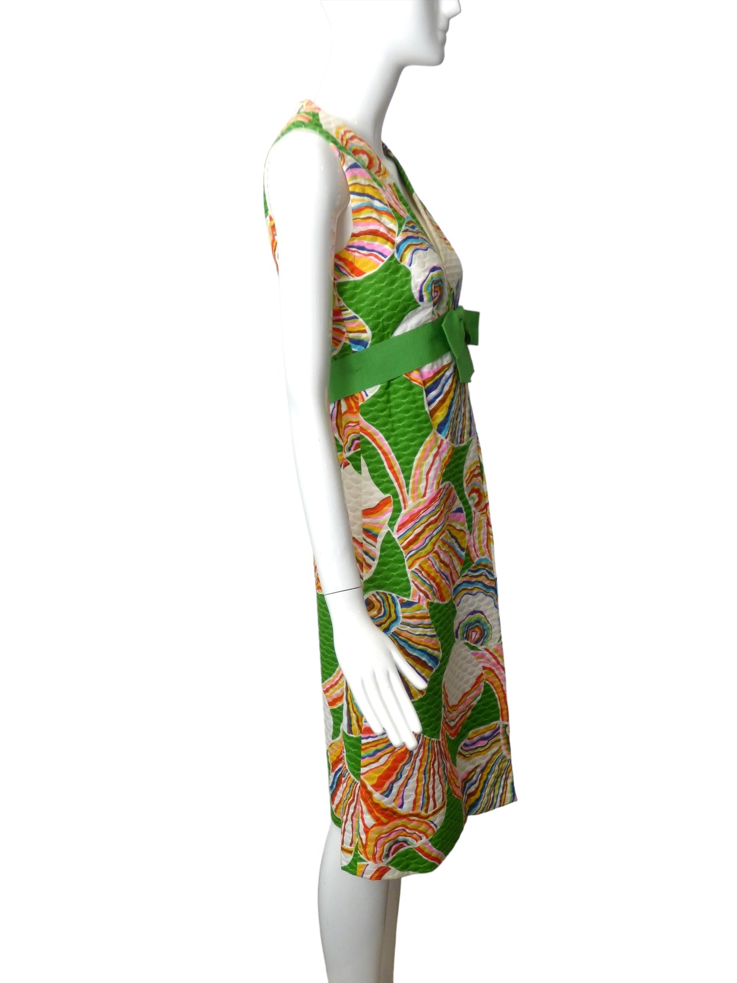 MOLLIE PARNIS- 1960s Cotton Print Dress, Size 6