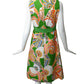 MOLLIE PARNIS- 1960s Cotton Print Dress, Size 6