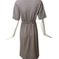 MARCHESA DI GRESY-1970s Wool Knit Stripe Dress, Size 6