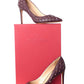 VALENTINO-NIB Quilted Rock Stud Leather Pumps, Size-39