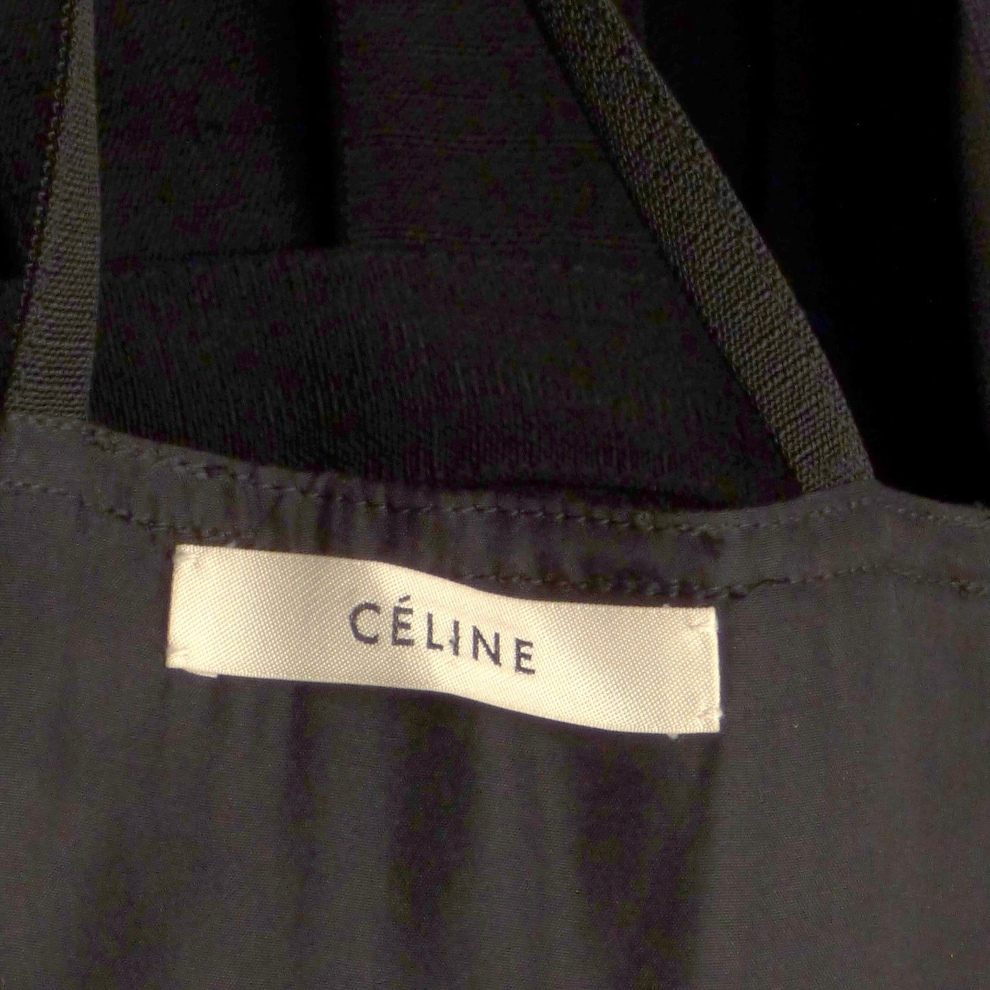 CELINE- 2017 Black Asymmetrical Dress, Size-4