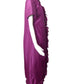 MANUEL MENDEZ- 1970s Purple Taffeta Wrap Gown, Size 4