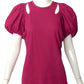 COMME DES GARCONS- 1989 Pink Cotton Cutout Top, Size 6