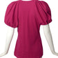 COMME DES GARCONS- 1989 Pink Cotton Cutout Top, Size 6