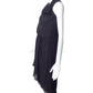 RICK OWENS 2012 Black Crepe Draped Dress, Size 6