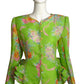 EMANUEL UNGARO- 1980s Floral Organza Jacket, Size 6