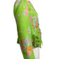 EMANUEL UNGARO- 1980s Floral Organza Jacket, Size 6