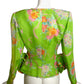 EMANUEL UNGARO- 1980s Floral Organza Jacket, Size 6