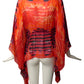 ROBERTO CAVALLI- Silk Print Caftan Blouse, Size 12