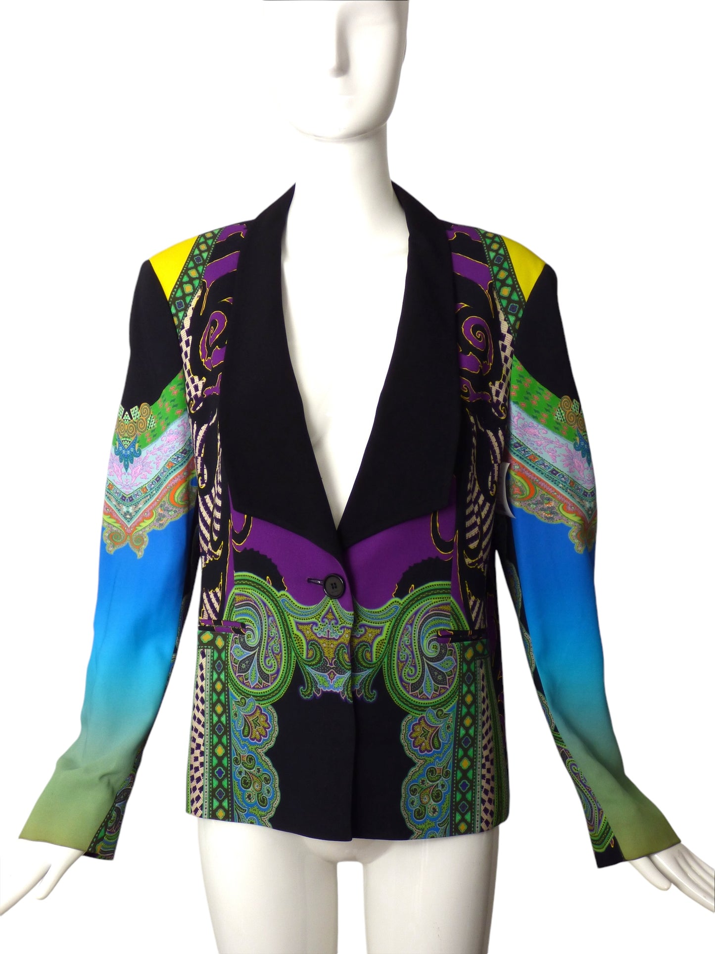 ETRO- Multi Color Crepe Blazer, Size 14