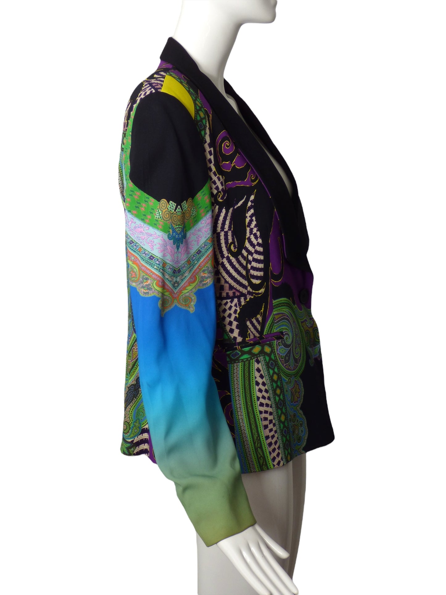 ETRO- Multi Color Crepe Blazer, Size 14