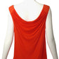 CHRISTIAN DIOR- Orange Beaded Jersey Knit Tank Top, Size 8