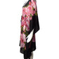 DOLCE & GABBANA- Silk Floral Print Short Caftan, Size-8