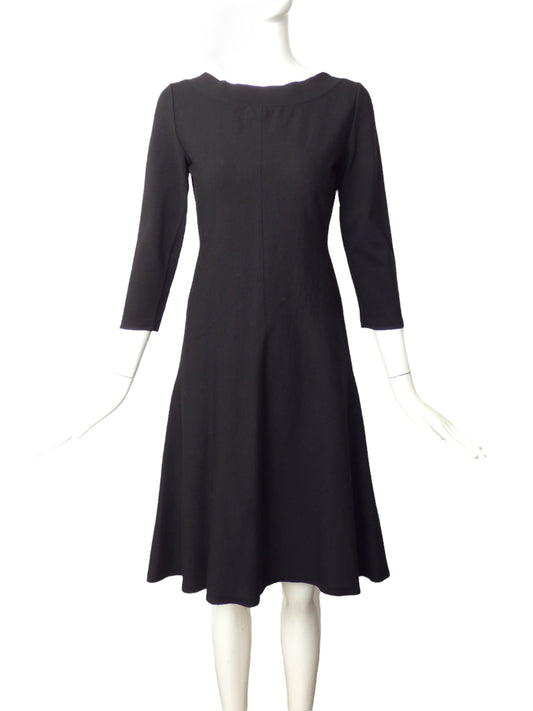 ALAIA- Black Wool Knit Dress, Size 8