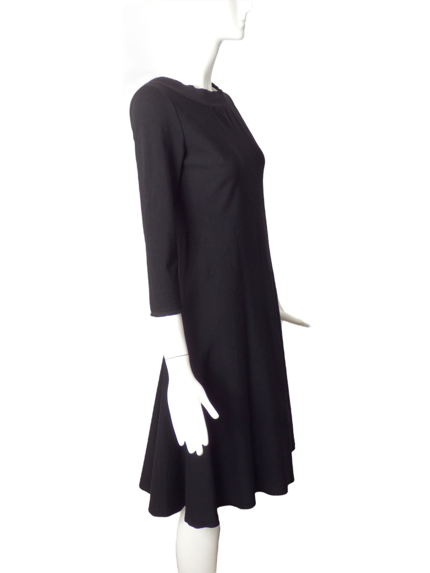 ALAIA- Black Wool Knit Dress, Size 8